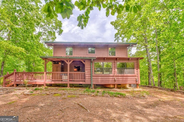 440 Treat Mountain Rd, Cedartown, GA 30125 - view of front of home featuring a deck and crawl space
