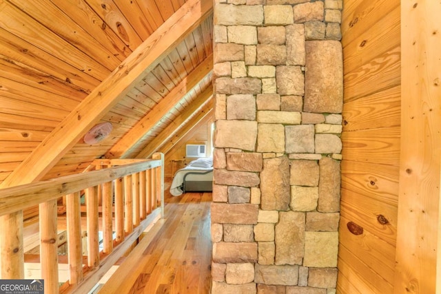 440 Treat Mountain Rd, Cedartown, GA 30125 - additional living space featuring wood ceiling and hardwood / wood-style floors