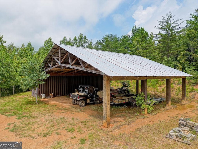 440 Treat Mountain Rd, Cedartown, GA 30125 - view of pole building featuring a carport