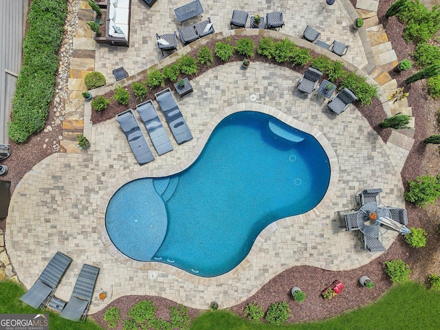 895 Freemanwood Ln, Milton, GA 30004 - view of pool featuring a patio area