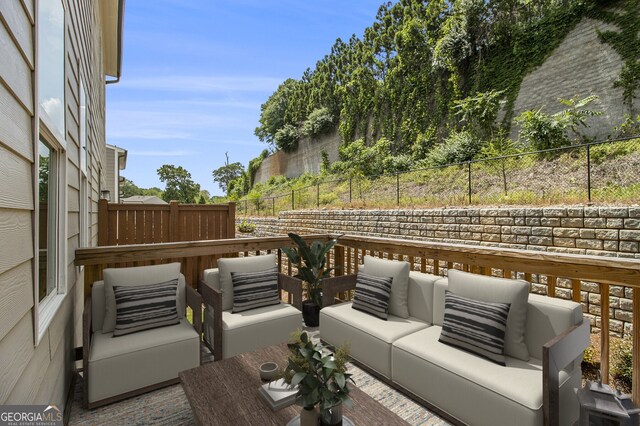 387 Skylar Way SE, Atlanta, GA 30315 - balcony featuring an outdoor living space