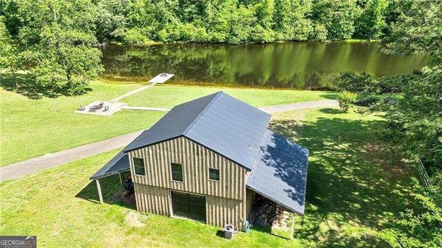 163 Thompson Ln, Jasper, GA 30143 - aerial view of property and surrounding area with a nearby body of water and a forest