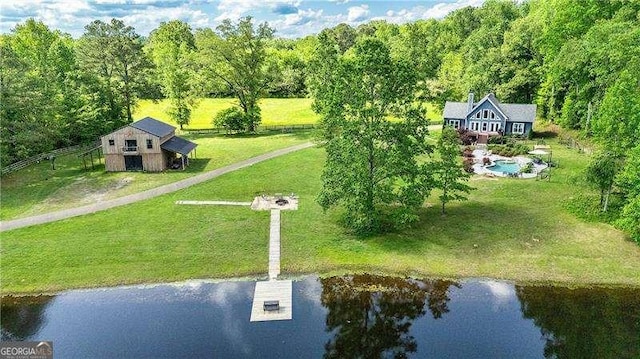 163 Thompson Ln, Jasper, GA 30143 - view of subject property featuring a nearby body of water and a forest