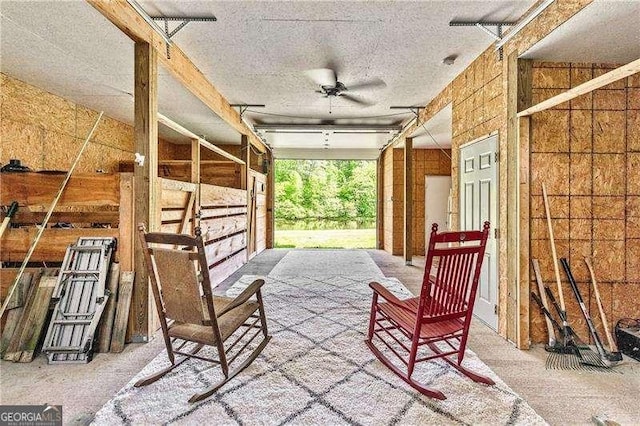163 Thompson Ln, Jasper, GA 30143 - view of patio featuring an exterior structure, ceiling fan, and an outdoor structure