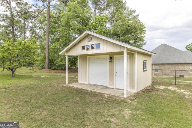 view of outbuilding with an outbuilding