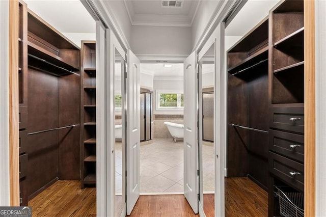 5816 Chamblee Dunwoody, Atlanta, GA 30338 - walk in closet with wood finished floors