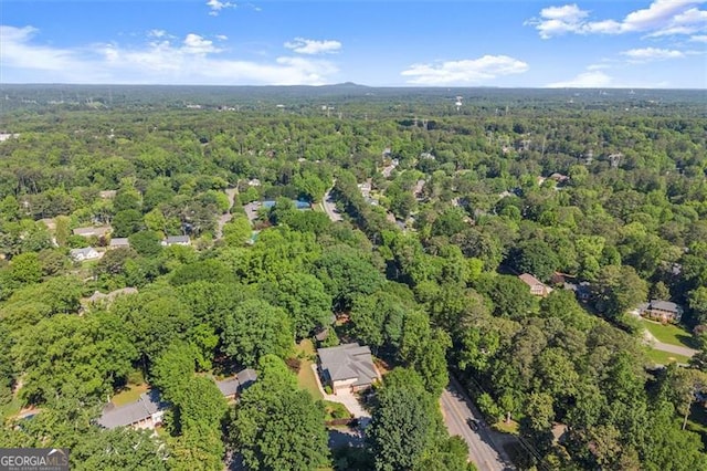 5816 Chamblee Dunwoody, Atlanta, GA 30338 - aerial view of property and surrounding area with a forest