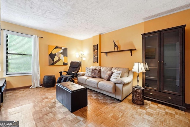 3730 Willow Mill Dr, Lawrenceville, GA 30044 - living area with a textured ceiling and baseboards