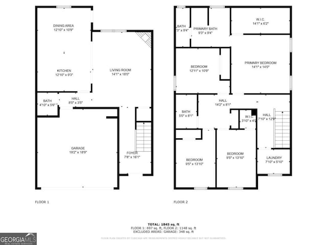 1436 Arbor Place Dr, Morrow, GA 30260 - property floor plan