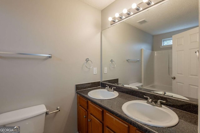 3531 Brookstone Way, Union City, GA 30291 - full bath with toilet, double vanity, and shower / tub combination