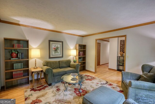 3311 Creek Hollow Dr, Marietta, GA 30062 - living area with crown molding and wood finished floors