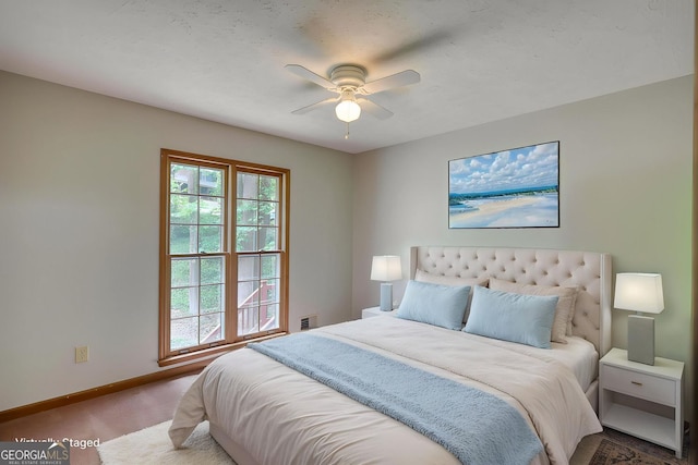 3311 Creek Hollow Dr, Marietta, GA 30062 - bedroom with carpet and a ceiling fan