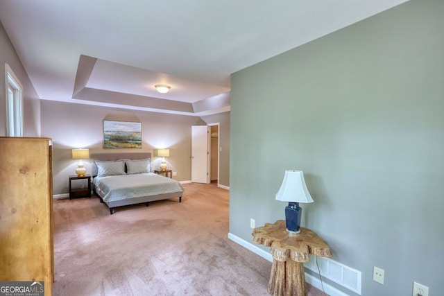 3311 Creek Hollow Dr, Marietta, GA 30062 - carpeted bedroom with baseboards and a raised ceiling