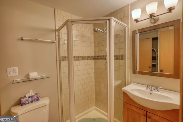 3311 Creek Hollow Dr, Marietta, GA 30062 - full bath featuring vanity and a stall shower