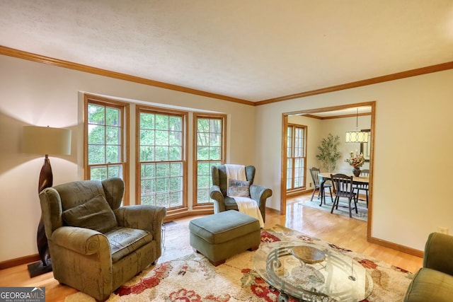 3311 Creek Hollow Dr, Marietta, GA 30062 - living room featuring plenty of natural light, wood finished floors, and crown molding