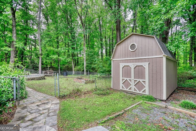 3311 Creek Hollow Dr, Marietta, GA 30062 - view of shed featuring a gate