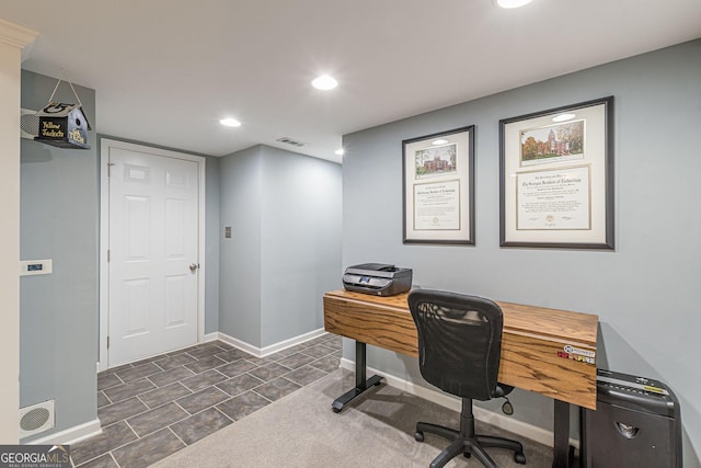 4314 Arbor Bridge Ct, Marietta, GA 30066 - office space featuring baseboards and recessed lighting