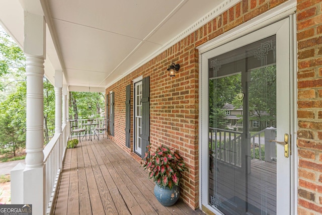 4314 Arbor Bridge Ct, Marietta, GA 30066 - view of wooden porch