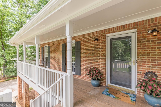 4314 Arbor Bridge Ct, Marietta, GA 30066 - view of wooden porch