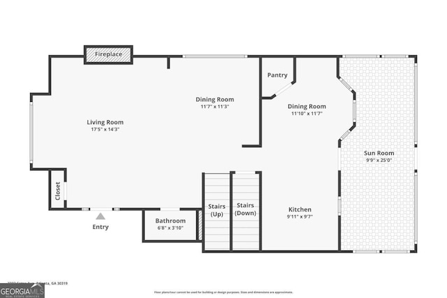 3232 Cates Ave NE, Brookhaven, GA 30319 - view of room layout
