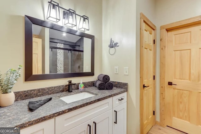 162 Little Falls Dr, Mineral Bluff, GA 30559 - full bath featuring a stall shower and vanity