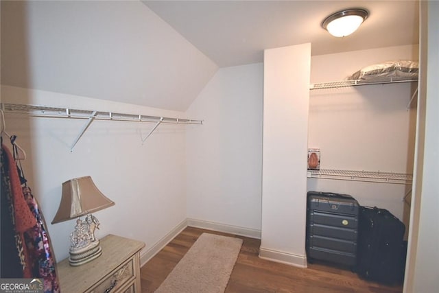 3740 Duckcove Way, Cumming, GA 30041 - walk in closet featuring dark wood-style flooring