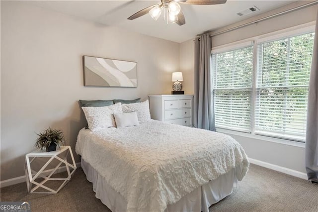 143 Treadstone Ln, Dallas, GA 30132 - carpeted bedroom featuring baseboards and a ceiling fan