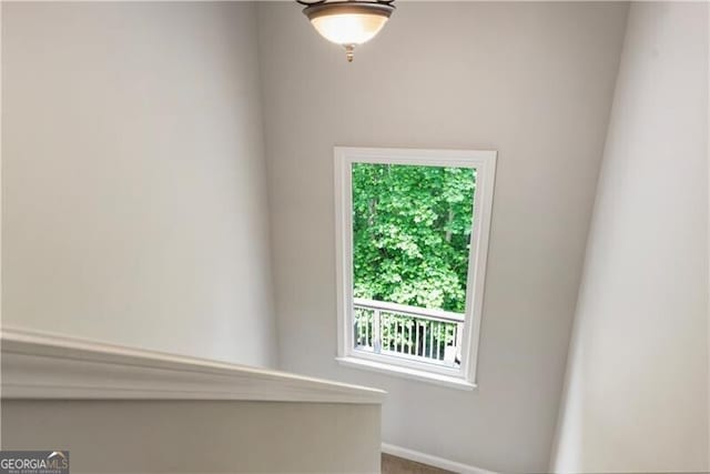 143 Treadstone Ln, Dallas, GA 30132 - stairway featuring baseboards and carpet