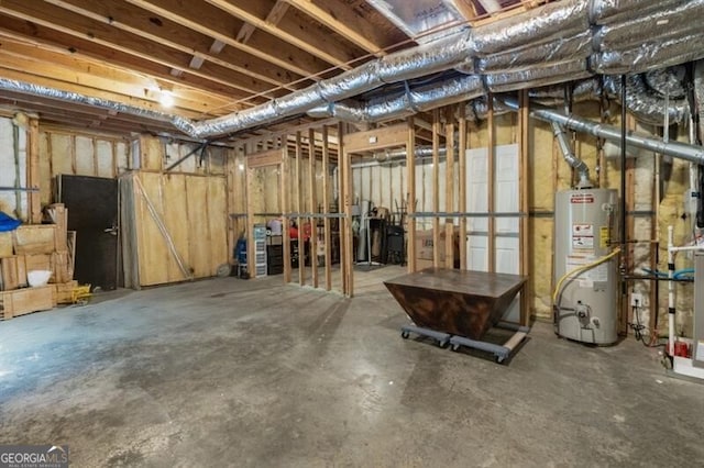 143 Treadstone Ln, Dallas, GA 30132 - unfinished basement featuring gas water heater