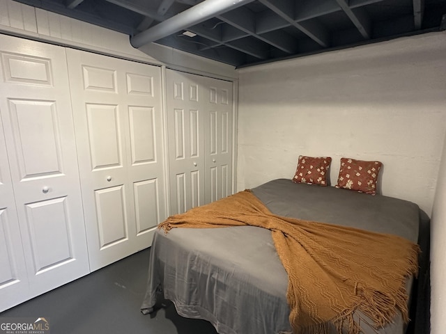 2059 Clearwater Dr SE, Marietta, GA 30067 - bedroom with a closet and concrete flooring