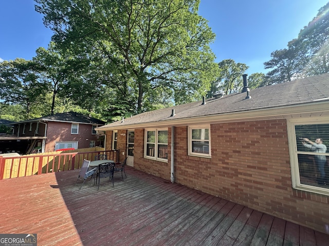 2059 Clearwater Dr SE, Marietta, GA 30067 - wooden deck featuring outdoor dining area