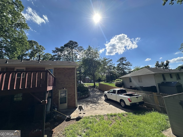 2059 Clearwater Dr SE, Marietta, GA 30067 - view of yard with fence and a deck