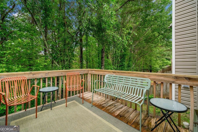 164 Stoneforest Dr, Woodstock, GA 30189 - view of wooden deck