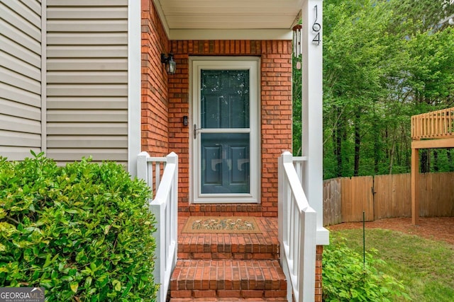 164 Stoneforest Dr, Woodstock, GA 30189 - entrance to property with brick siding and a porch
