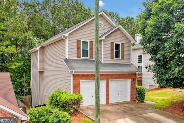 164 Stoneforest Dr, Woodstock, GA 30189 - view of front of house with an attached garage and concrete driveway