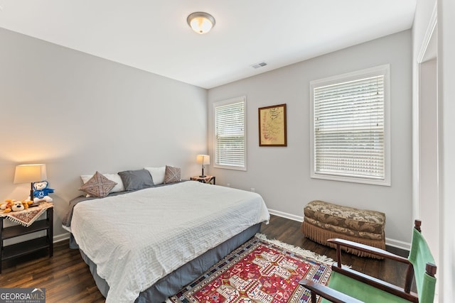 3219 Blackshear Dr, Marietta, GA 30060 - bedroom featuring dark wood finished floors and baseboards