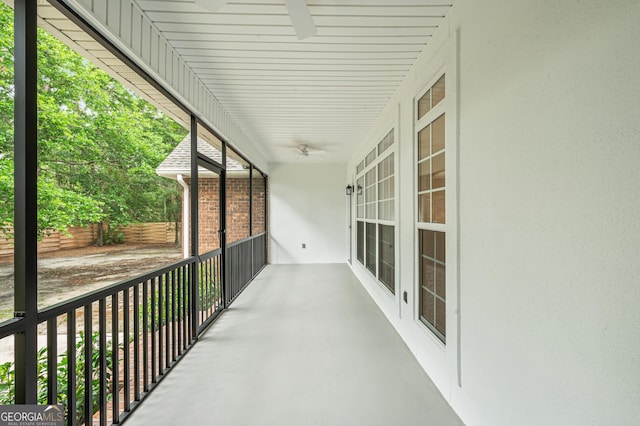 124 Cinder Hill Dr, Brunswick, GA 31523 - view of patio / terrace with a ceiling fan and covered porch
