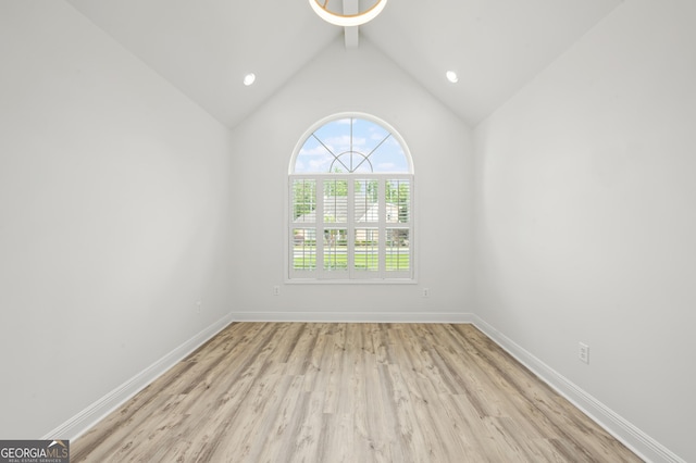 124 Cinder Hill Dr, Brunswick, GA 31523 - empty room featuring wood finished floors, baseboards, and recessed lighting