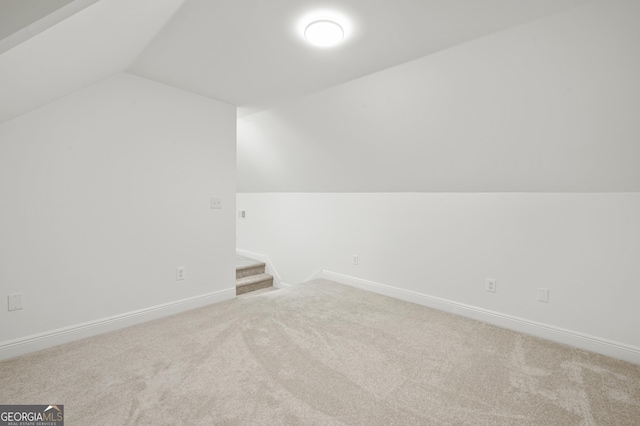 124 Cinder Hill Dr, Brunswick, GA 31523 - bonus room with vaulted ceiling, carpet, and baseboards