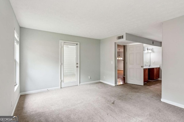 721 Beaufort Cir, Duluth, GA 30096 - unfurnished living room featuring carpet floors