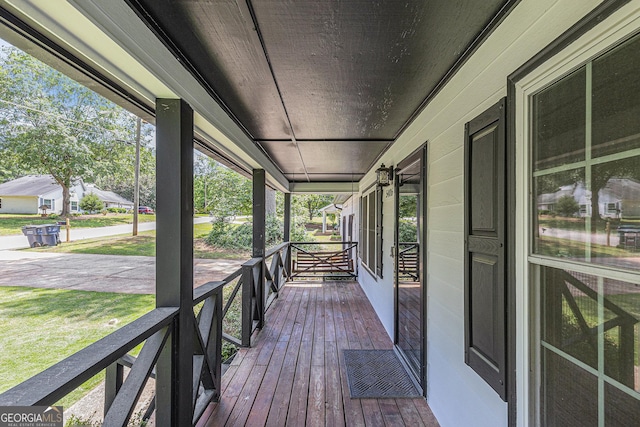 5406 Jamestowne Dr, Powder Springs, GA 30127 - view of wooden porch