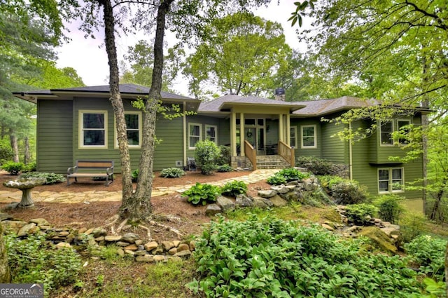 view of front of home