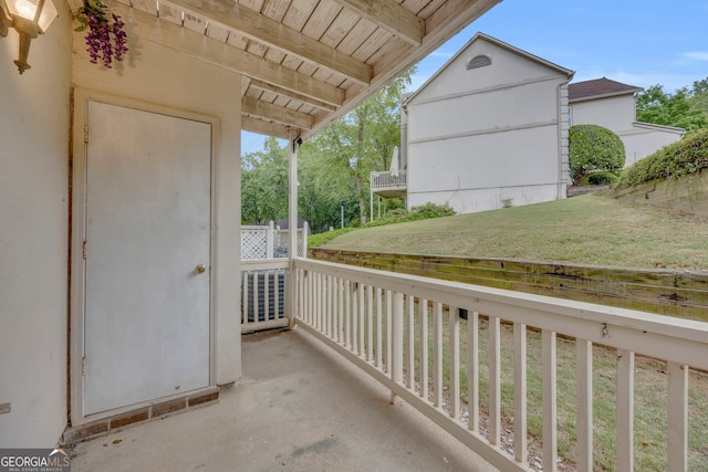view of balcony