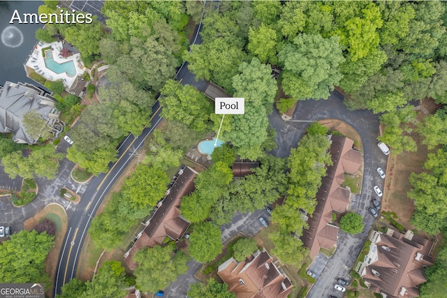 aerial view of property's location