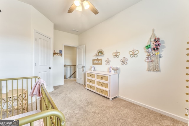 214 Willowbrook Way SE, Calhoun, GA 30701 - bedroom with light carpet, a nursery area, and baseboards