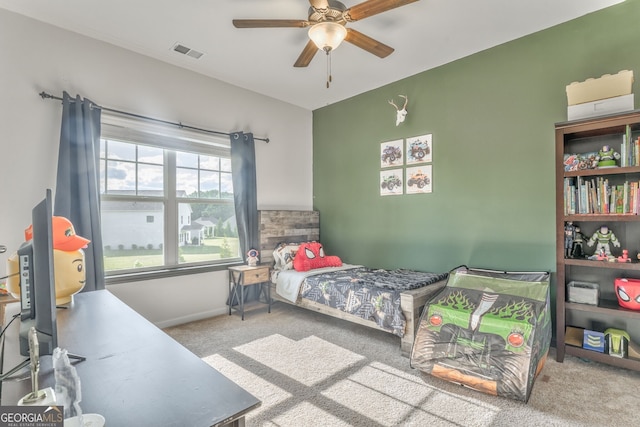 214 Willowbrook Way SE, Calhoun, GA 30701 - carpeted bedroom featuring ceiling fan and baseboards