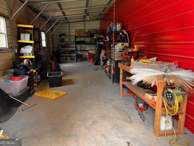 storage area with a garage