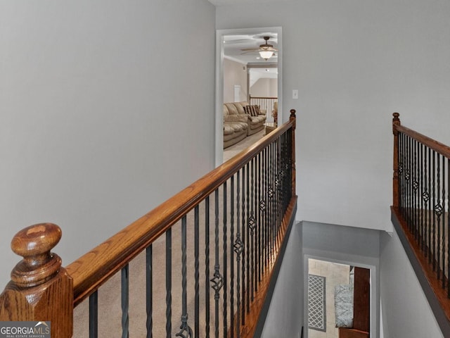 124 Belford Way, Locust Grove, GA 30233 - hallway with an upstairs landing