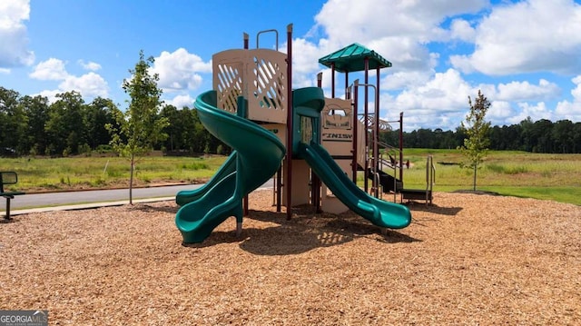 view of community jungle gym