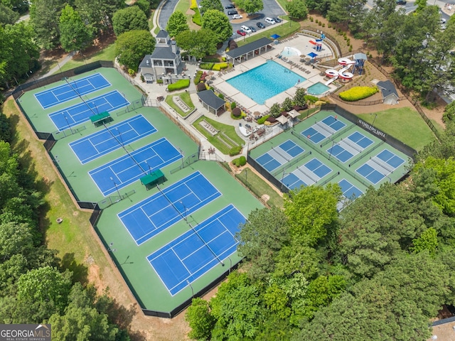 1721 Mulberry Lake Dr, Dacula, GA 30019 - drone / aerial view of a pool area